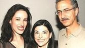 Hannah and Martin playwright Kate Fodor (center)with stars Melissa Friedman and David Strathairn.