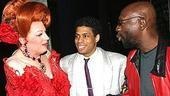 McKean and co-star Chester Gregory II meet celeb audience member Isaac Hayes...