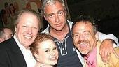 New Hairspray leads Michael McKean and Carly Jibson party with writers Scott Wittman and Marc Shaiman.