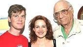 After the Fall legendary playwright Arthur Miller (right)with stars Peter Krause and Carla Gugino.