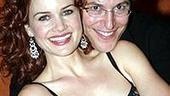 Carla Gugino gets a hug from Michael Mayer.
