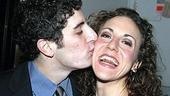 Jason Biggs plants one on co-star Jenn Harris.