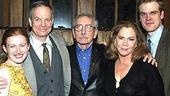 Plawyright Edward Albee visited the cast--Mireille Enos, Bill Irwin, Kathleen Turner and David Harbour--backstage right after the curtain call.
