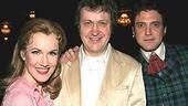 Director Adrian Noble flanked by his stars.