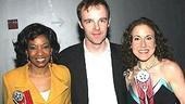 Doubt's Brían F. O'Byrne flanked by Lortel winners Adriane Lenox and Jenn Harris.