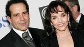 Tony Shalhoub and wife Brooke Adams  at the 2005 Tony Awards.