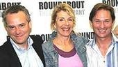 Jill Clayburgh (center) with Naked Girl director Doug Hughes & co-star Richard Thomas.
