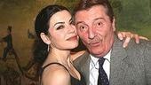 Julianna Margulies pulls Larry Bryggman in for an opening night hug.