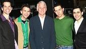 Steve Martin at Jersey Boys - J. Robert Spencer - Daniel Reichard - Steve Martin - Christian Hoff - John Lloyd Young