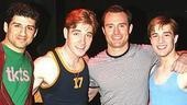 Chorus boys Tony Yazbeck, Tyler Hanes, Brad Anderson and Paul McGill.