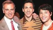 A Chorus Line producer John Breglio with stars Berresse and Tam.
