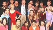 The full company with Avian and Hamlisch.