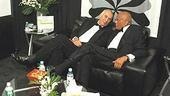 Frank Langella and Harry Belafonte, two guys in tuxes just chillin' on a leather lounge couch. What a way to spend an evening.