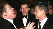 Guffaw or mid-sneeze? Only James Corden,Russell Tovey and T.R. Knight know for sure.