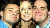 Past and future Producers cast mates:Hunter Foster, Angie Schworer& John Treacy Egan