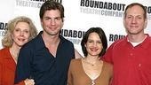At right, director Mark Brokaw joins his leading actors of the off-Broadway revival.