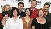 Suddenly, the whole company. Clockwise, from left: Danner, Harold, Brokaw, Wilcox, Baker, Gugino, Sandra Shipley and Karen Walsh.