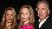 Dodds with Rachel Corrie's team:adaptor Katharine Vinerand adaptor/director Alan Rickman.