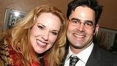 Opening nighters at The Clean House included Broadway fave Emily Skinner. Here with LCT company manager Matthew Markoff.