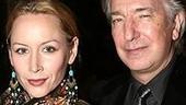 In attendance, the My Name is Rachel Corrie team of leading lady Megan Dodds and her director, the actor Alan Rickman.