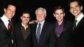 Photo Op - Ted Kennedy at Jersey Boys - Christian Hoff - John Lloyd Young - Ted Kennedy - Daniel Reichard - J. Robert Spencer