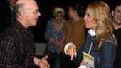 Miss America talks shop with Drowsy'stap dance kid, Eddie Korbich.