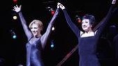 Charlotte d'Amboise & Caroline O'Connor as Roxie & Velma at the 6th anniversary performance of Chicago 