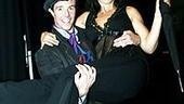 A lift for a lady: Poppins star Gavin Lee and Fran Drescher.