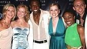 Photo Op - Xanadu opening - Olivia Newton-John - Patti Murin - Andre Ward - Anika Larsen - Kenita R. Miller - Marty Thomas