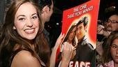 Photo Op - First Preview of Grease - Laura Osnes (signs poster)