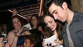 Photo Op - First Preview of Grease - Laura Osnes - Max Crumm (signing)