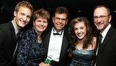 Photo Op - Grease Opening - Nathan Johnson - Laura Osnes - family