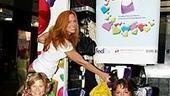 Photo Op - Mamma Mia! Fed Ex Event - Carolee Carmello - Carey Anderson - Gina Ferrall  (in truck)