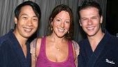 Mary Poppins' Canadian-born players Kevin Samaul Yee and Nicholas Dromard stepped in for a snap with fellow Canadian Sarah McLachlan.