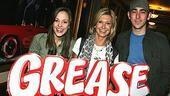 Photo Op - Olivia Newton-John at Grease - Laura Osnes - Olivia Newton-John - Max Crumm (Grease sign)