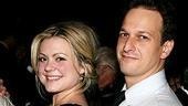 Cute co-stars Kendra Kassebaum and Josh Charles do a lot of flirtin' in The Receptionist.(Well, wouldn't you??)
