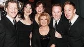 And with this talented gang she got plenty! Paige surounded by Forbidden's musical director David Caldwell and stars Gina Kreiezmar, Valerie Fagan, Jared Bradshaw and Michael West.