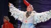 As Scuttle the tap-dancing seagull, Eddie Korbich.