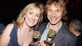 British Invasion! Pond-hopping winners Jenna Russell and Ben Daniels show off their new awards.