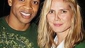 No poor unfortunate souls here! Klum and Derrick Baskin, who plays Jetsam, pair up for a happy photo.