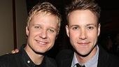 A mismatched Roger and Mark, Will Chase and Christopher J. Hanke of Hair, pal around.