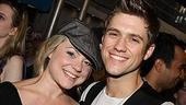 Wicked's current Glinda, Kendra Kassebaum, puts down the wand to kick back with onstage love and Rent alum Aaron Tveit.