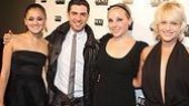  Andrea Goss, Adam Kantor and Tracy McDowell join former Maureen (and current Legally Blonde cast member) Nicolette Hart on the red carpet.