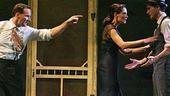 Patrick Wilson as Chris Keller, Katie Holmes as Ann Deever and Christian Camargo as George Deever in All My Sons