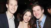 No political maneuvering here: co-stars Dan Bittner, Olivia Thirlby and John Gallagher Jr. are genuine pals on and off stage.