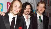 Dapper dudes Theo Stockman, Paris Remillard and Andrew Kober get ready to celebrate.
