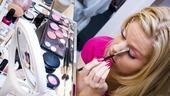 Megan Hilty backstage – eye makeup