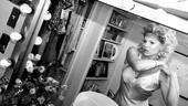 Megan Hilty backstage – getting dressed
