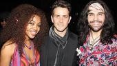 Speaking of Sasha Allen, here she is, along with Joey McIntyre and Hair castmate Steel Burkhardt. 