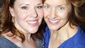 Together again: Emily Skinner congratulates her Side Show “sister” Alice Ripley on Ripley’s Tony-nominated star turn in Next to Normal.